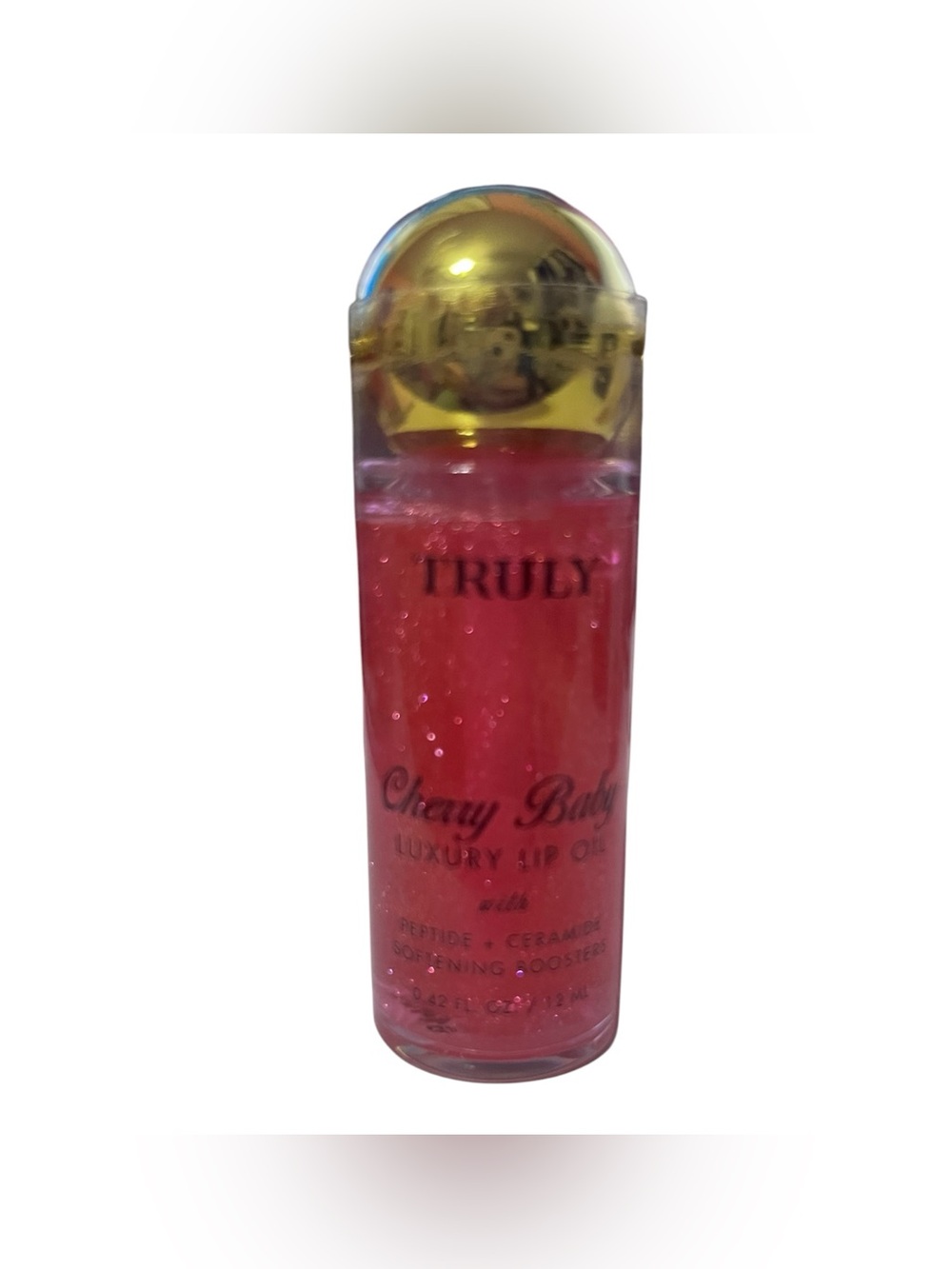 Truly Cherry Baby Luxury Lip Oil Peptide + Ceramide 0.42 oz NEW
